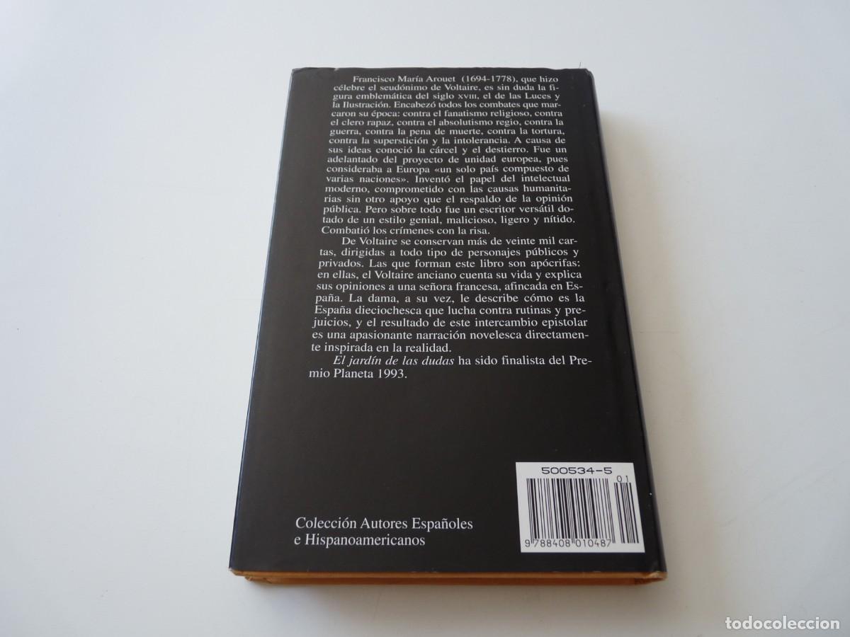 Libros de segunda mano: EL JARD&Iacute;N DE LAS DUDAS de FERNANDO SAVATER REF: C2 - Foto 2