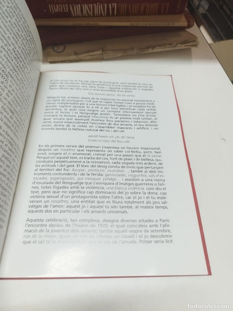 Libros de segunda mano: Pere Gimferrer. Mascarada. -Edici&oacute; biling&uuml;e de bibliof&iacute;lia- Programa de la Obra. Olot + Targeta. - Foto 4