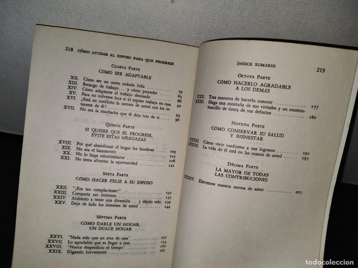 Libros de segunda mano: 41- C&Oacute;MO AYUDAR AL ESPOSO PARA QUE PROGRESE - DOROTHY CARNEGIE - Foto 7