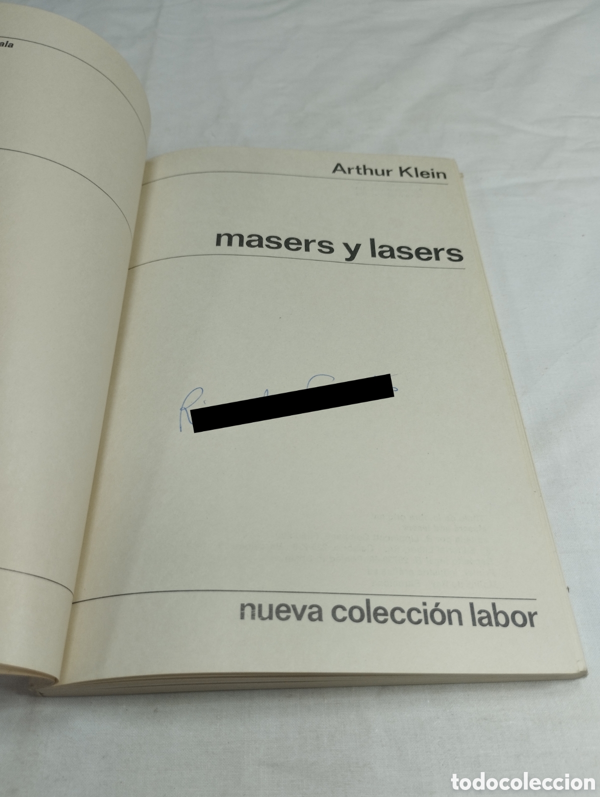 Libros de segunda mano: Masers y l&aacute;sers. Arthur Klein, 1969 KKB - Foto 3