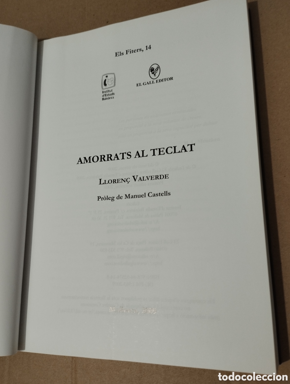 Libros de segunda mano: AMORRATS AL TECLAT (LLOREN&Ccedil; VALVERDE) - Foto 2
