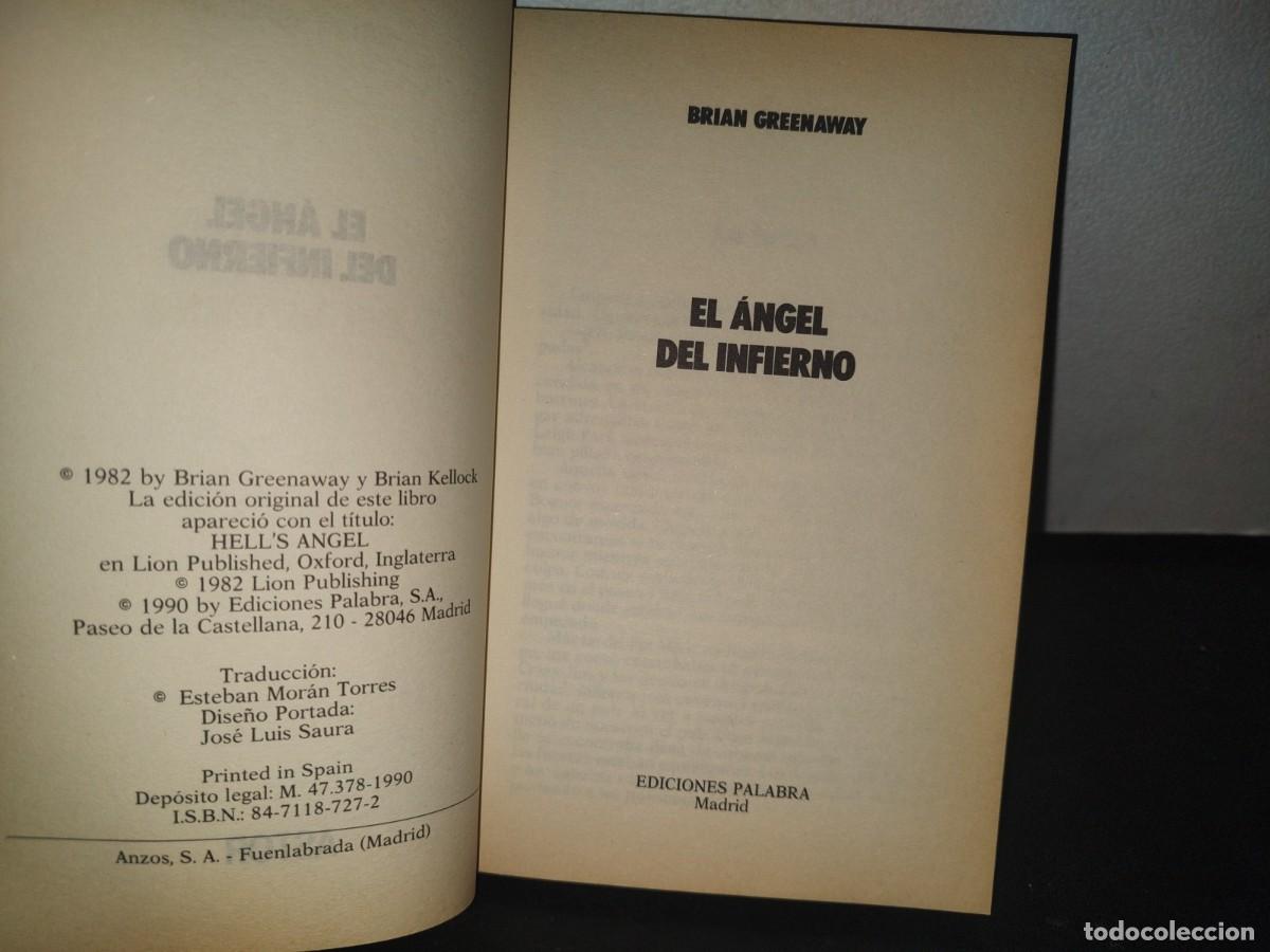 Libros de segunda mano: 34- EL &Aacute;NGEL DEL INFIERNO - BRIAN GREENAWAY - 1990 - Foto 4