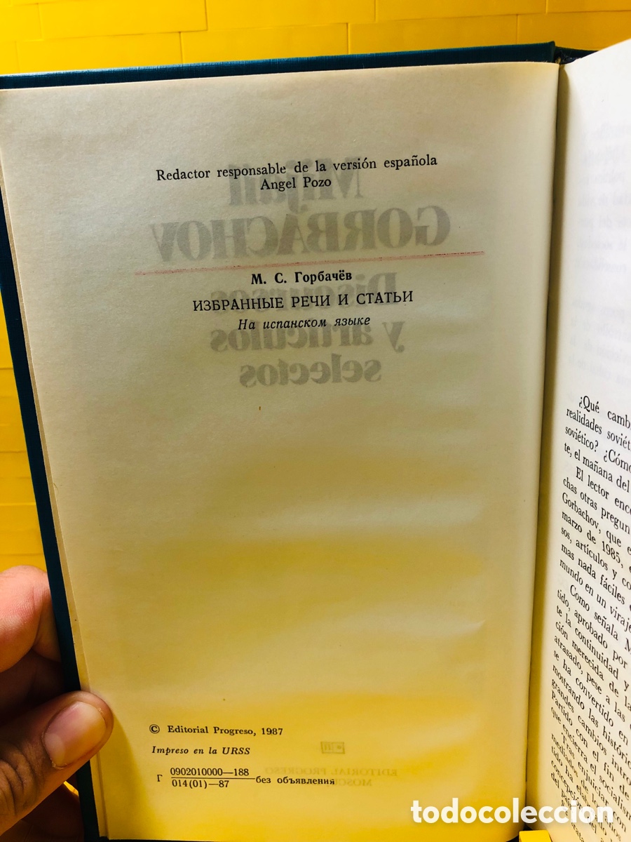 Libros de segunda mano: DISCURSOS Y ART&Iacute;CULOS SELECTOS ● MIJAIL GORBACHOV ● EDITORIAL PROGRESO ● MOSCU 1987 ● - Foto 5