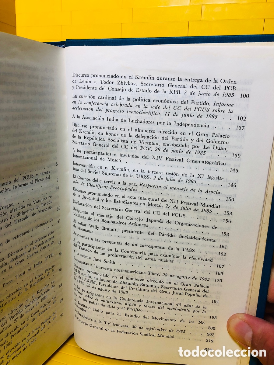 Libros de segunda mano: DISCURSOS Y ART&Iacute;CULOS SELECTOS ● MIJAIL GORBACHOV ● EDITORIAL PROGRESO ● MOSCU 1987 ● - Foto 7