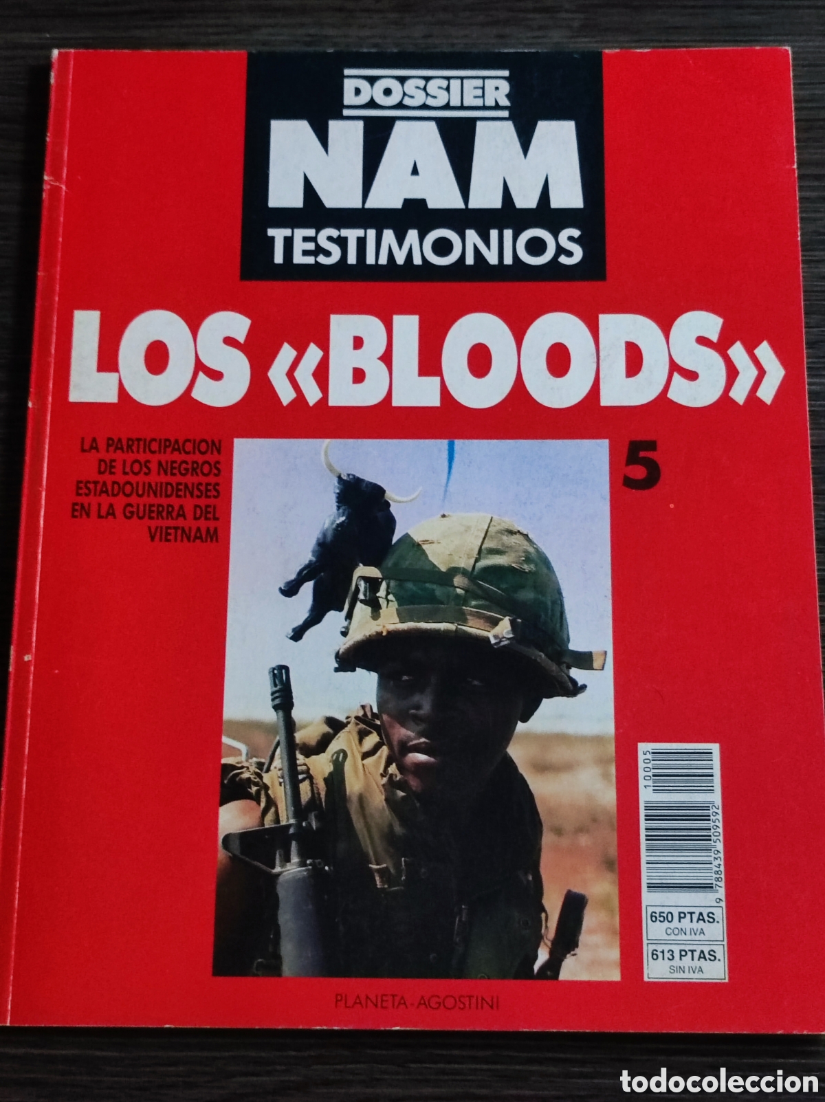 Libros de segunda mano: Los bloods dossier Nam Testimonios 5 Planeta - Foto 1