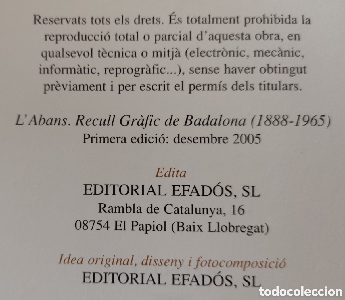 Libros de segunda mano: BADALONA FOTOGRAF&Iacute;A LIBRO AGOTADO - Foto 6
