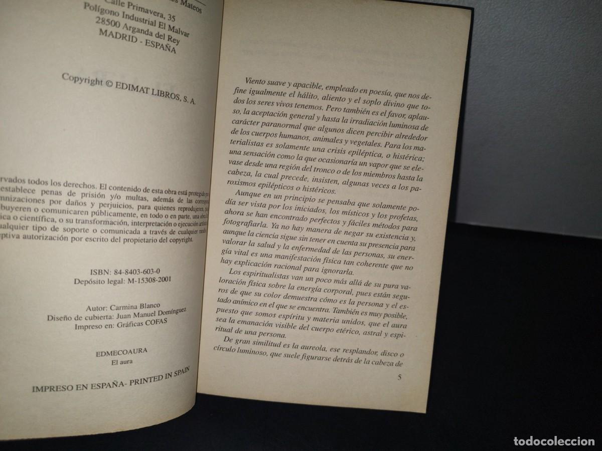 Libros de segunda mano: 2- EL AURA - CARMINA BLANCO - Foto 4