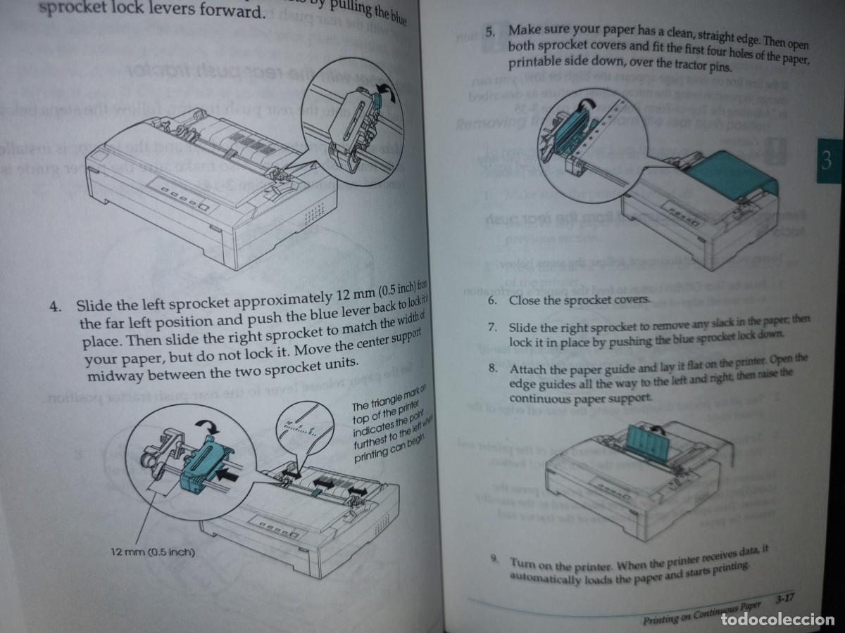 Libros de segunda mano: 23- MANUAL DE IMPRESORA. EPSON 9-PIN DOT MATRIX PRINTER. FX-880/FX-1180. USERS GUIDE - 1998 - Foto 10