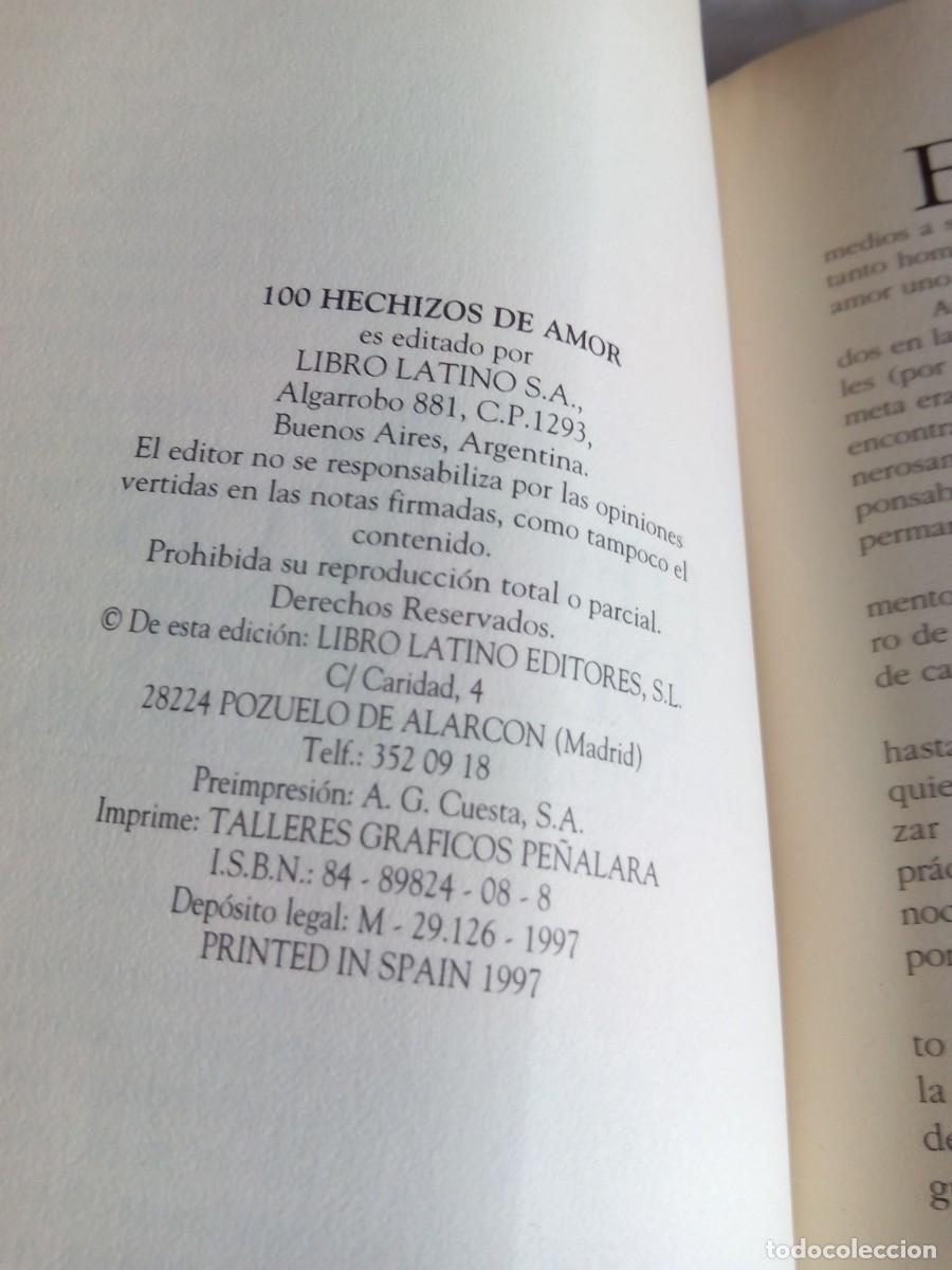 Libros de segunda mano: 100 HECHIZOS DE AMOR. LOS M&Aacute;S PODEROSOS DE LA HISTORIA - Foto 3