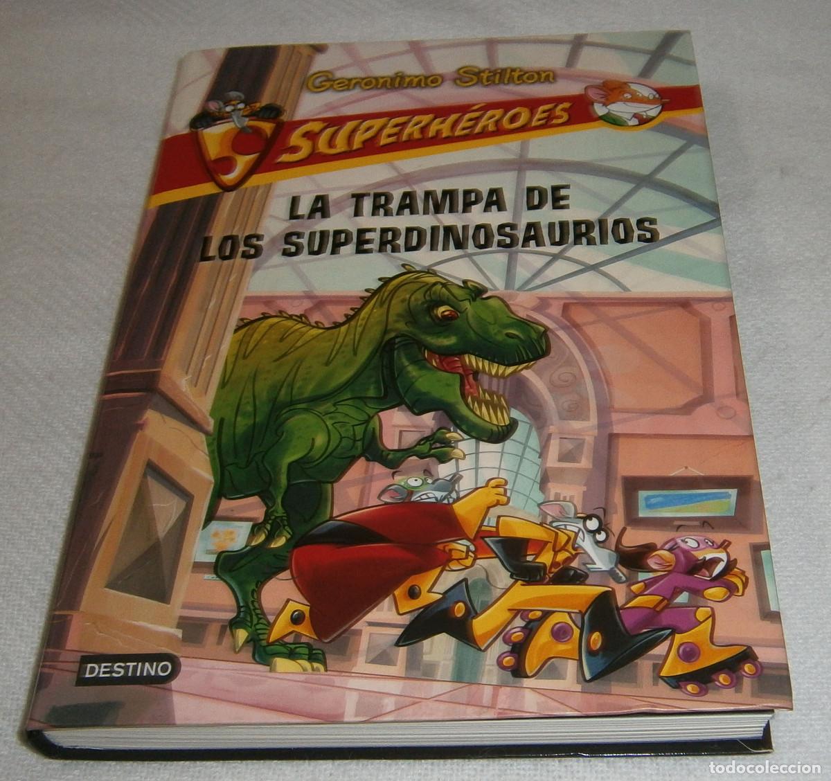 Libros de segunda mano: la trampa de los superdinosaurios superheroes n&ordm;5 Geronimo Stilton - Foto 2