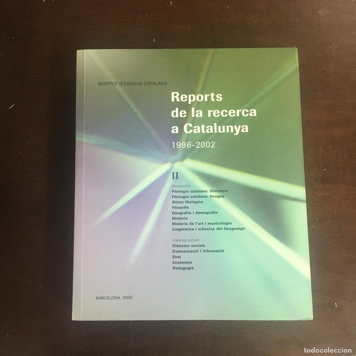 Libros de segunda mano: Reports de la recerca a Catalunya II. REF: 624 - Foto 1