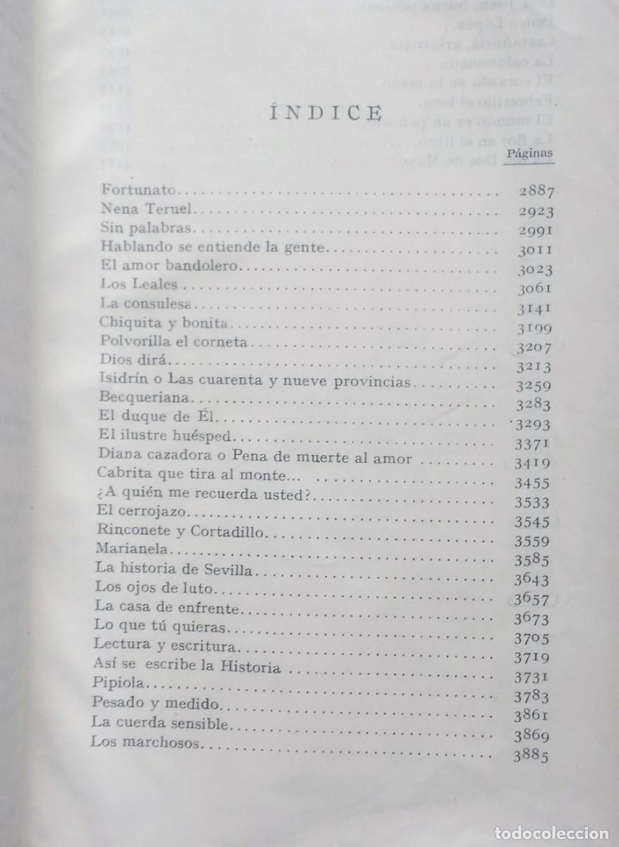 Libros de segunda mano: OBRAS COMPLETAS - VOL. 3 - &Aacute;LVAREZ QUINTERO - ESPASA CALPE 1947. - Foto 5
