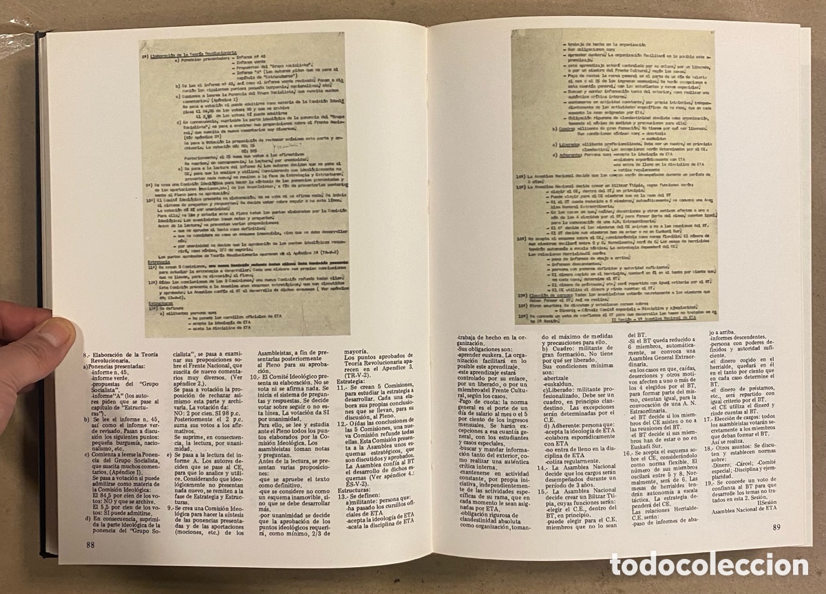Libros de segunda mano: DOCUMENTOS Y - DOCUMENTOS DE ETA. TOMO 7. HORDAGO EDITORIAL LUR 1979. DOCUMENTOS DE E.T.A - Foto 5