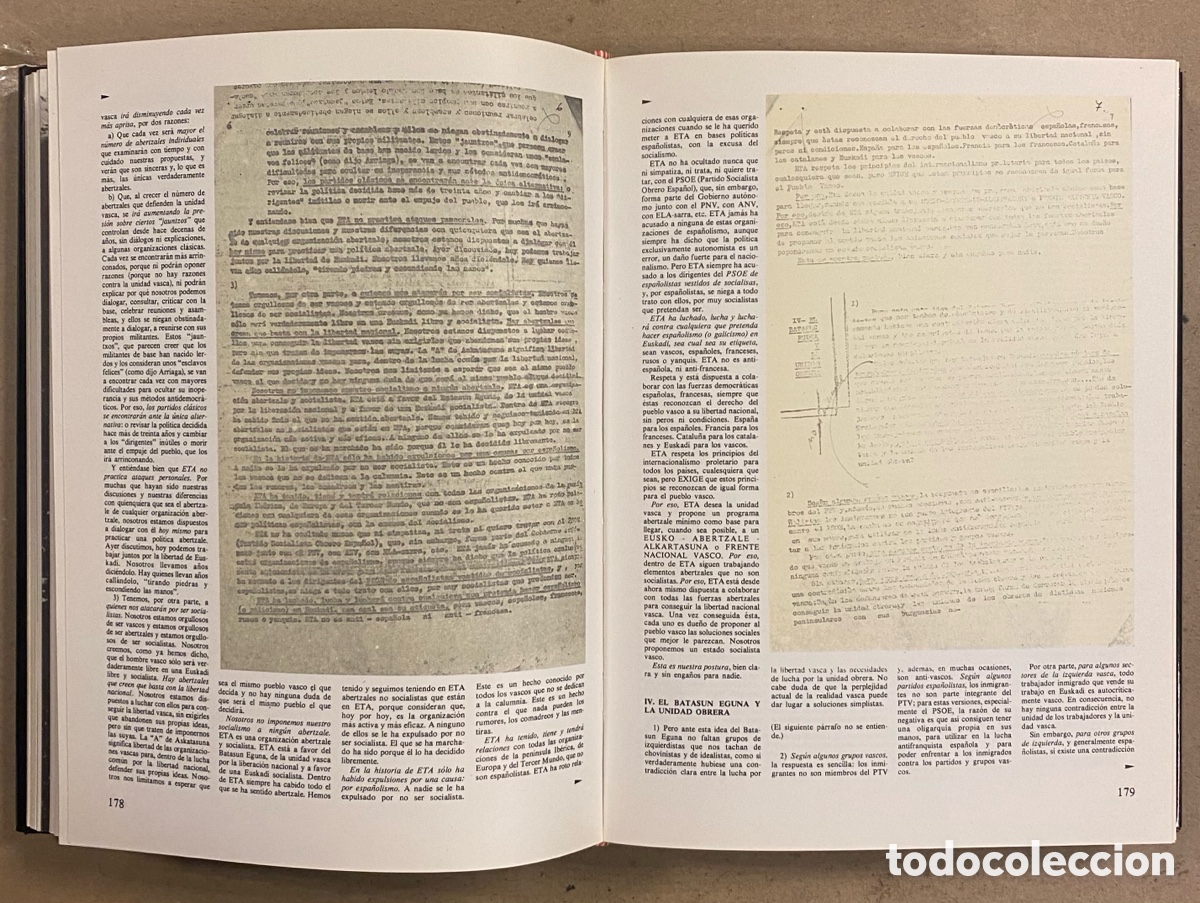 Libros de segunda mano: DOCUMENTOS Y - DOCUMENTOS DE ETA. TOMO 7. HORDAGO EDITORIAL LUR 1979. DOCUMENTOS DE E.T.A - Foto 6