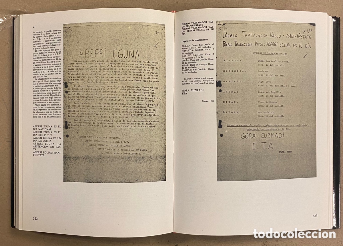 Libros de segunda mano: DOCUMENTOS Y - DOCUMENTOS DE ETA. TOMO 7. HORDAGO EDITORIAL LUR 1979. DOCUMENTOS DE E.T.A - Foto 7