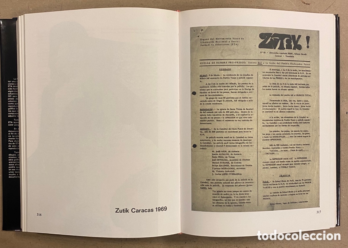 Libros de segunda mano: DOCUMENTOS Y - DOCUMENTOS DE ETA. TOMO 8.: CORRESPONDIENTE AL A&Ntilde;O 1968. HORDAGO EDITORIAL LUR - Foto 8