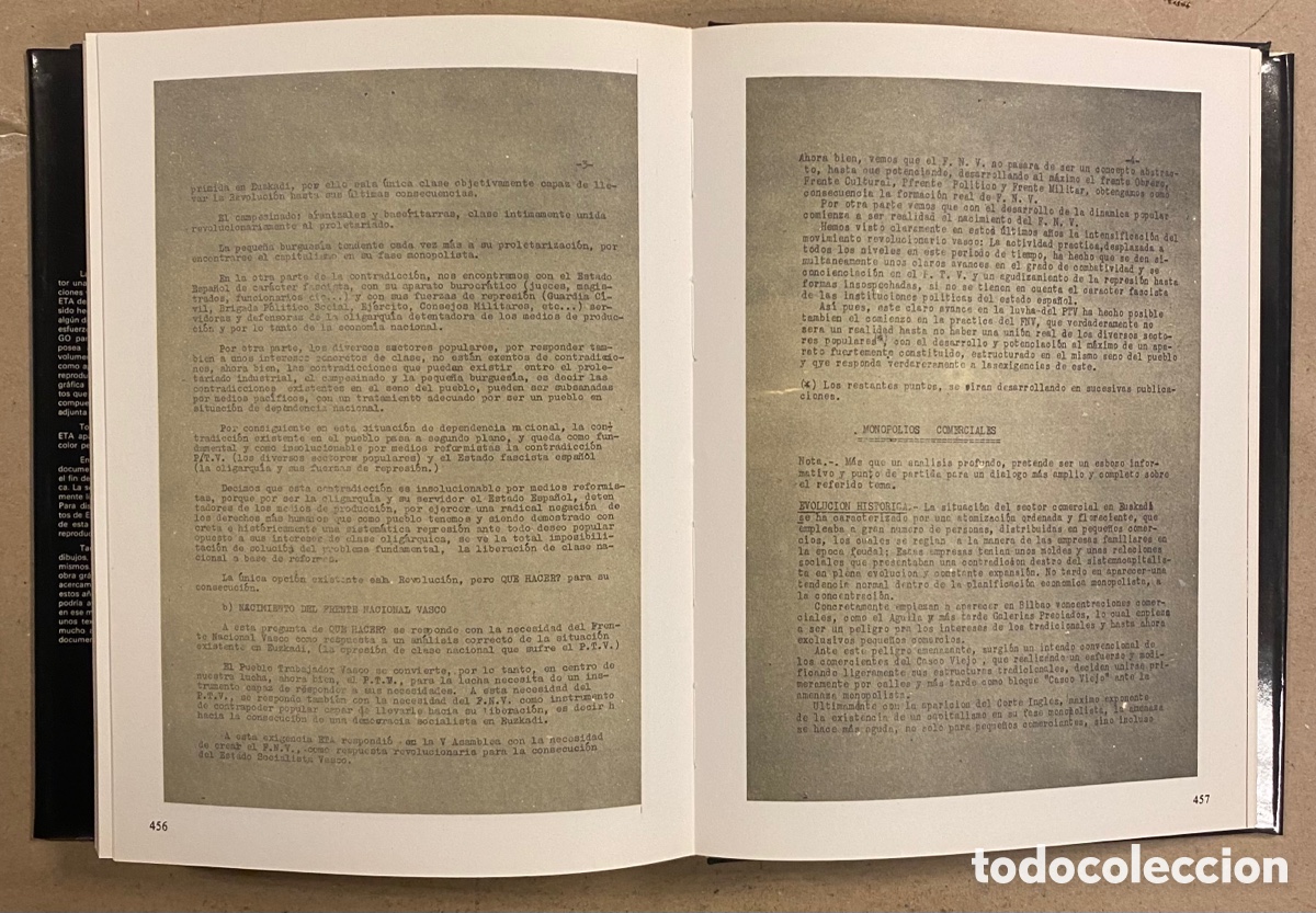 Libros de segunda mano: DOCUMENTOS Y - DOCUMENTOS DE ETA. TOMO 8.: CORRESPONDIENTE AL A&Ntilde;O 1968. HORDAGO EDITORIAL LUR - Foto 10