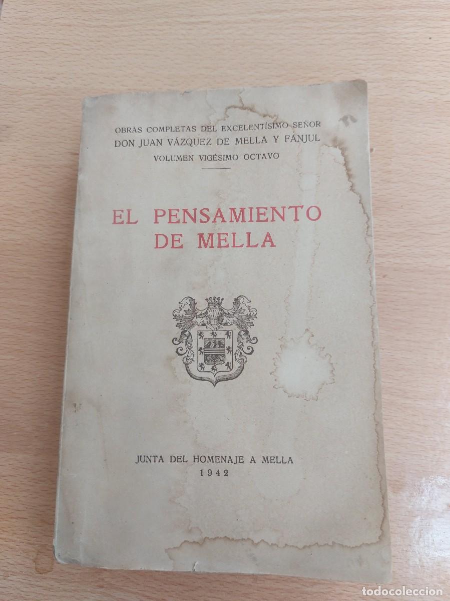 Libros de segunda mano: El pensamiento de Mella -1942 - Foto 1