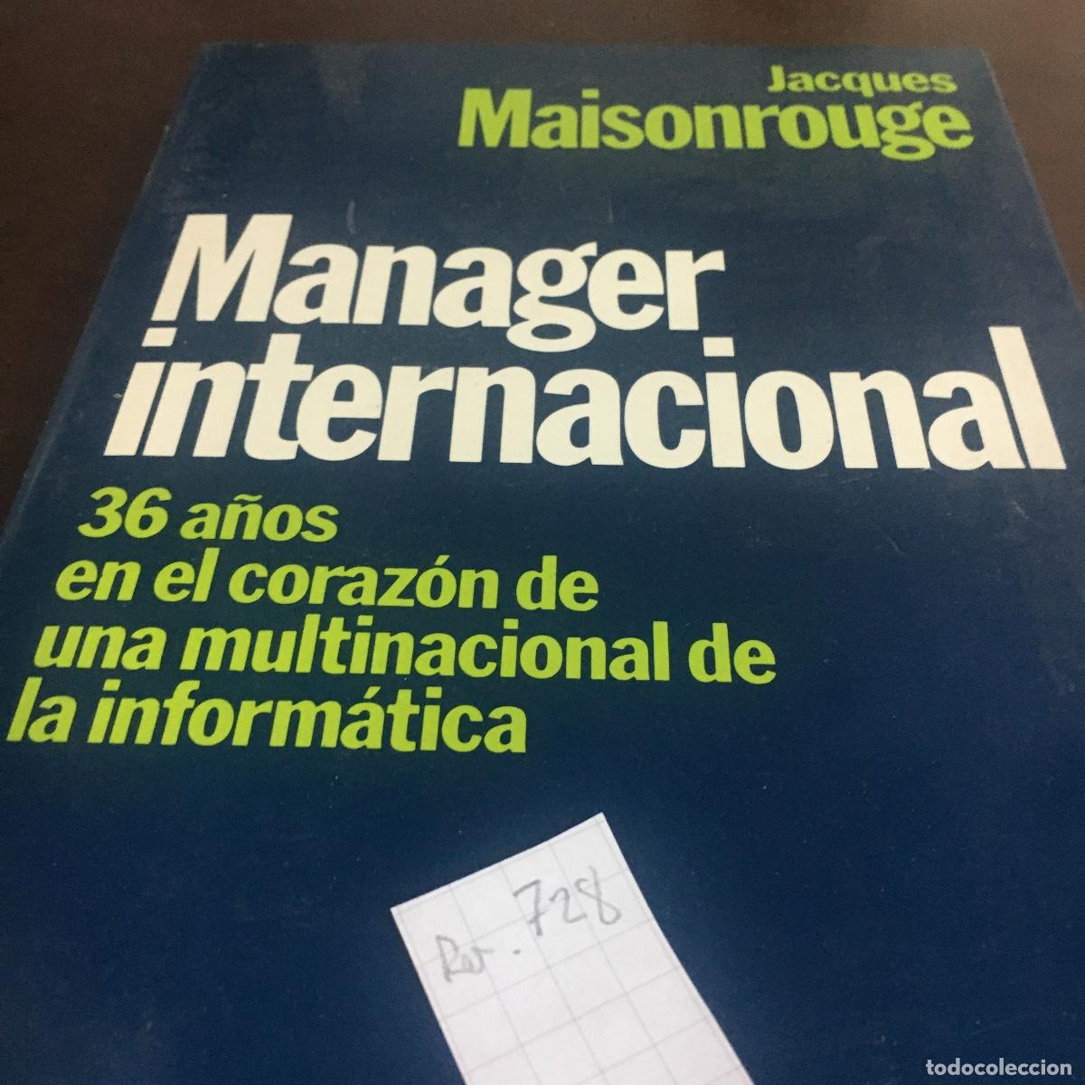 Libros de segunda mano: Jacques Maisonrouge - Manager internacional REF: 728 - Foto 5