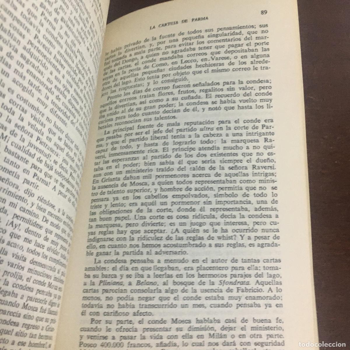 Libros de segunda mano: La Cartuja de Parma - STENDHAL REF: 730 - Foto 2