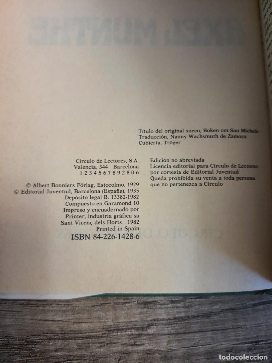 Libros de segunda mano: LA HISTORIA DE SAN MICHELE - AXEL MUNTHE - Foto 4