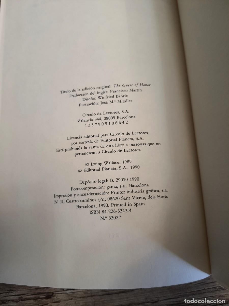 Libros de segunda mano: INVITADA DE HONOR IRVING WALLACE - Foto 4