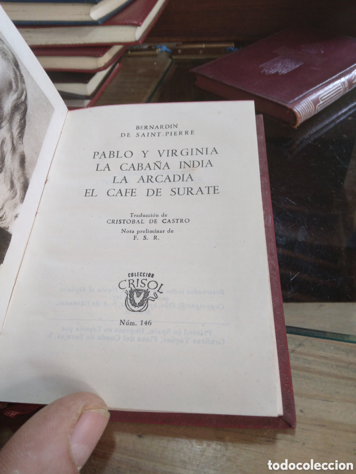 Libros de segunda mano: Bernardo de Saint Pierre, Pablo y Virginia, Crisol, Aguilar - Foto 2