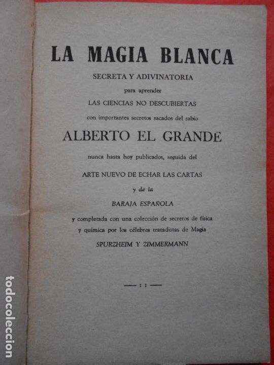 Libros de segunda mano: LA MAGIA BLANCA - Foto 2