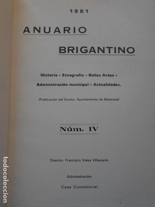 Libros de segunda mano: ANUARIO BRIGANTINO 1981 - Foto 4