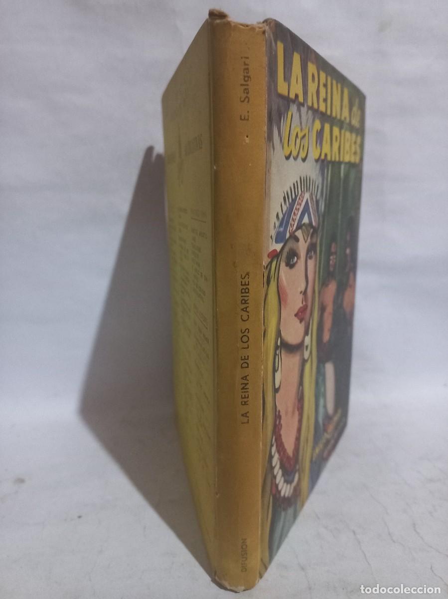 Libros de segunda mano: Emilio Salgari - La Reina de los Caribes -1952 - Foto 2