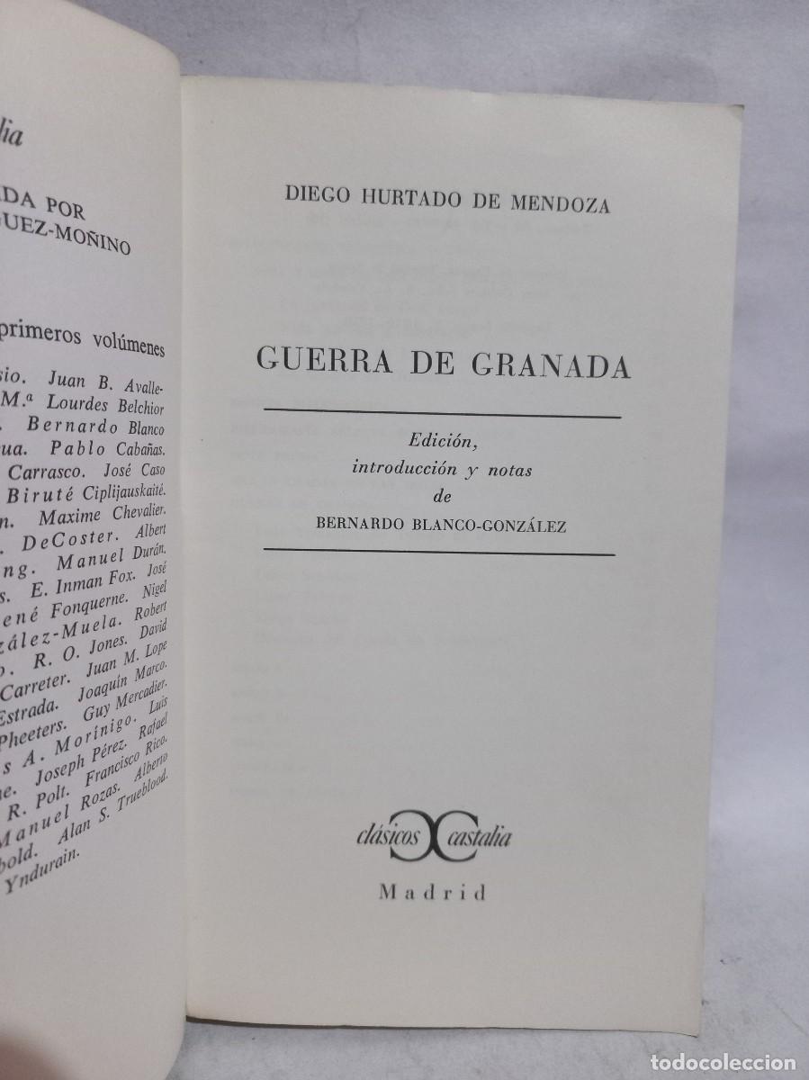 Libros de segunda mano: Diego Hurtado de Mendoza - Guerra de Granada - 1970 - Foto 3