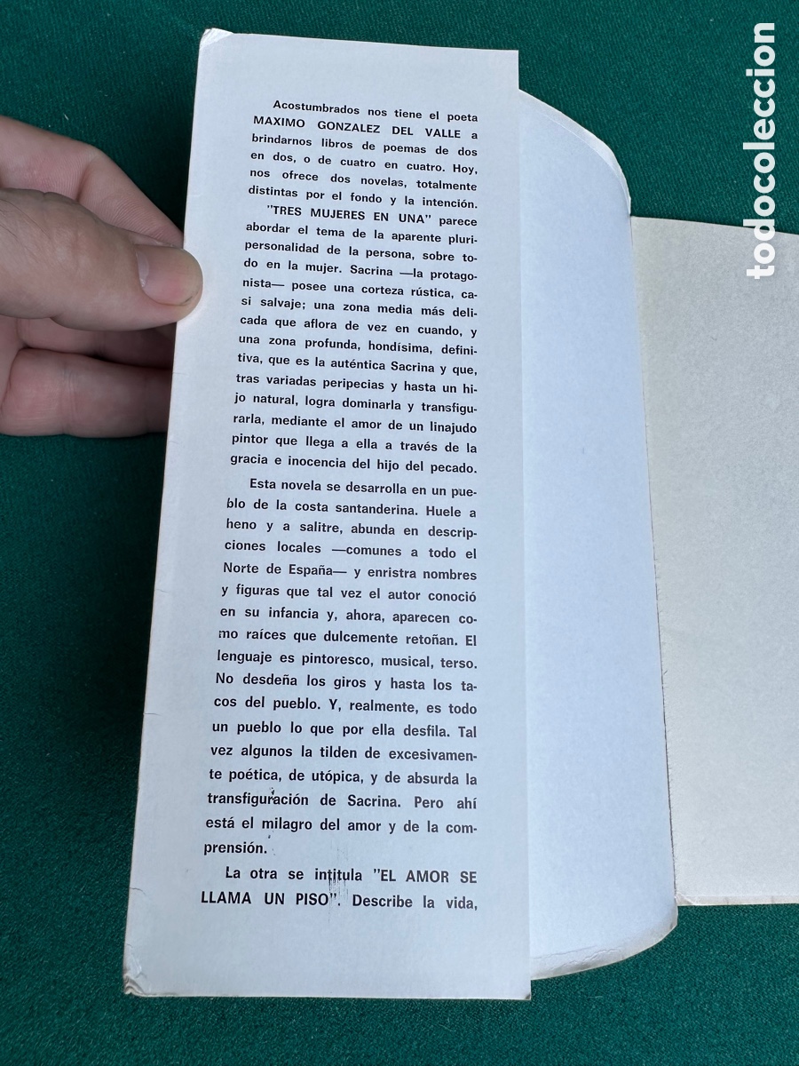 Libros de segunda mano: TRES MUJERES EN UNA 1971 M&Aacute;XIMO GONZALEZ DEL VALLE - Foto 2