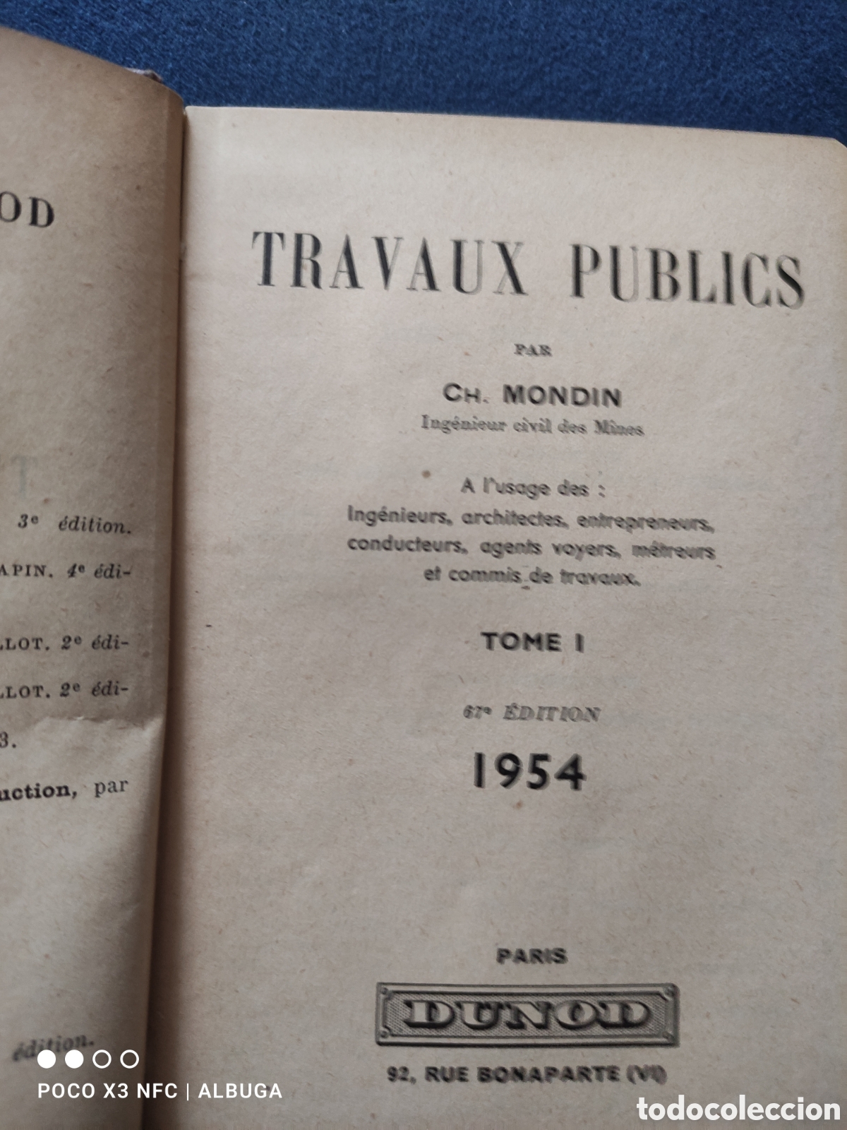 Libros de segunda mano: Travaux Publics, tome 1. 1954 - Foto 2