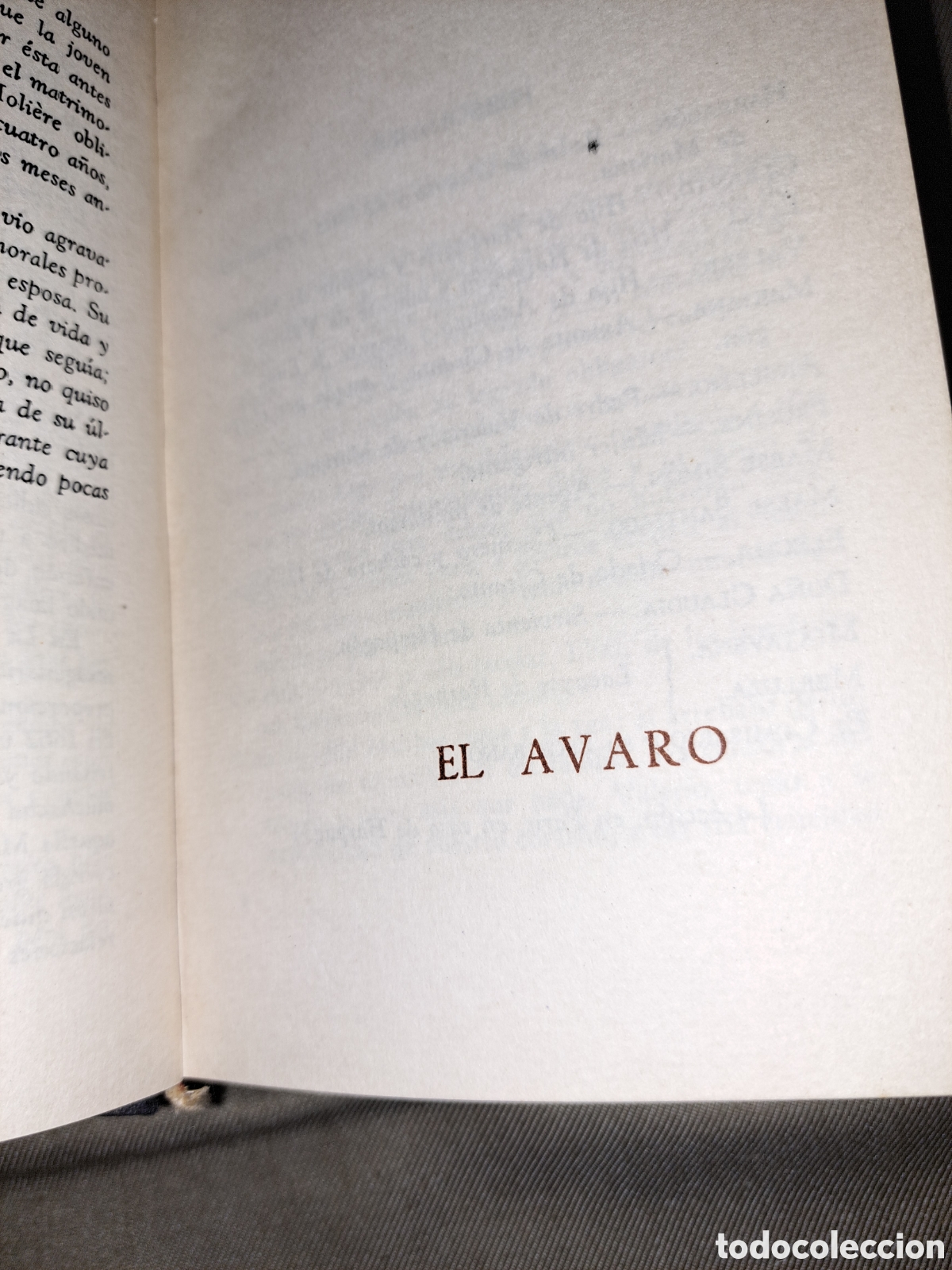 Libros de segunda mano: MOLIERE , COMEDIAS,EDICIONES MAUCCI, 1&deg; EDICI&Oacute;N 1962 - Foto 5