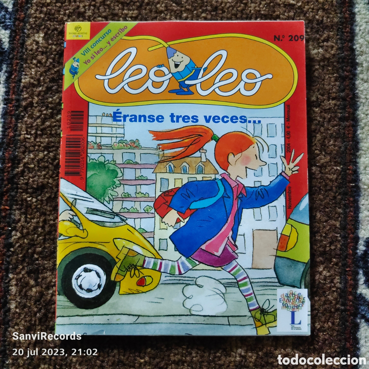 Libros de segunda mano: LEO LEO N&deg; 209: ERANSE TRES VECES... (NOVIEMBRE 2004) (BAYARD, REVISTAS JOVENES)