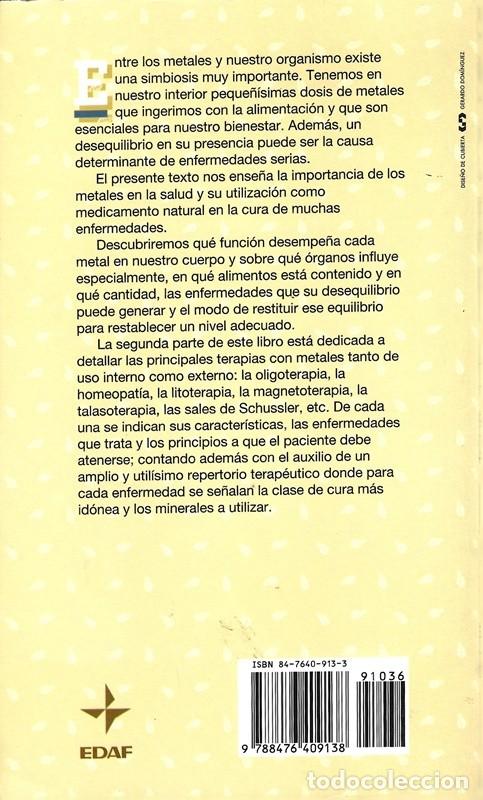 Libros de segunda mano: TERAPIA CON LOS METALES EMILIO DE PAOLI - Foto 2