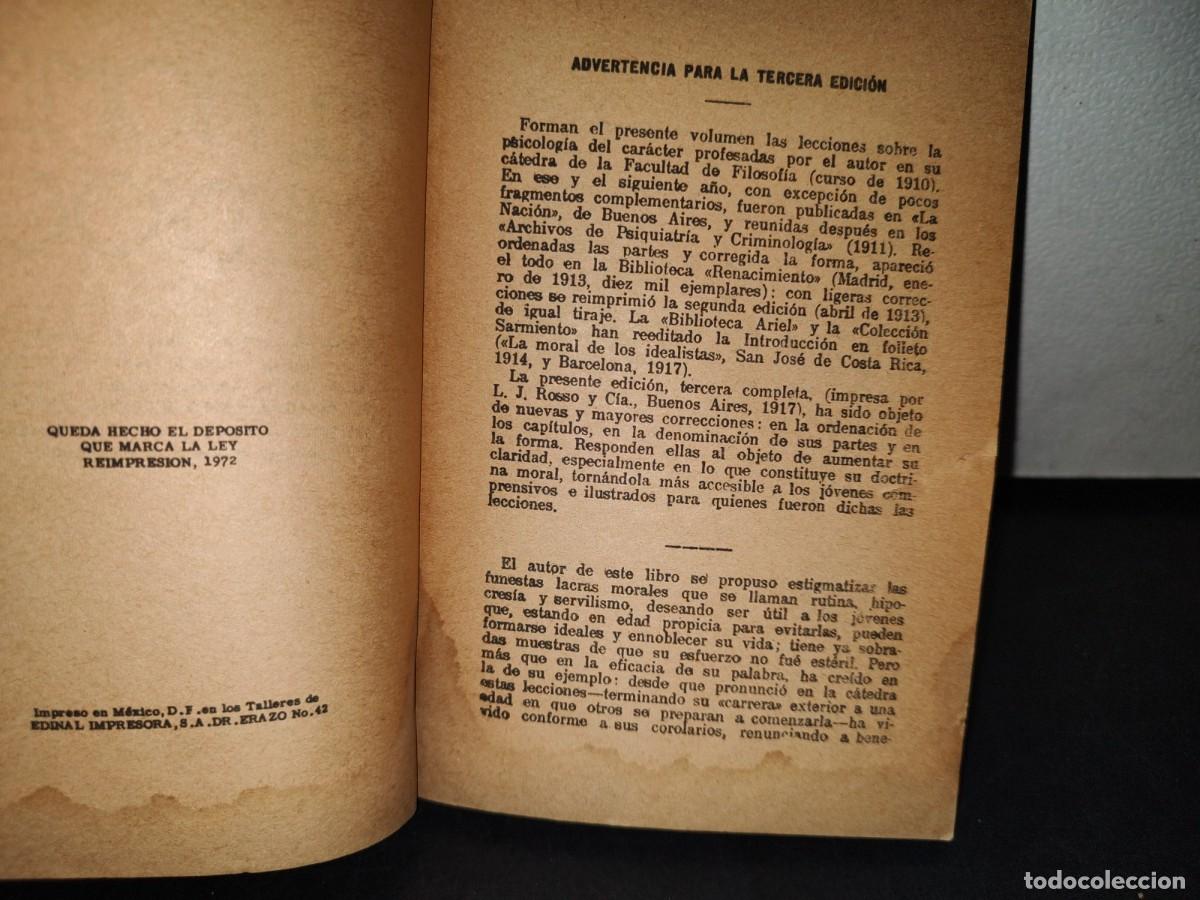 Libros de segunda mano: 18- EL HOMBRE MEDIOCRE - JOS&Eacute; INGENIEROS - 1972 - Foto 4