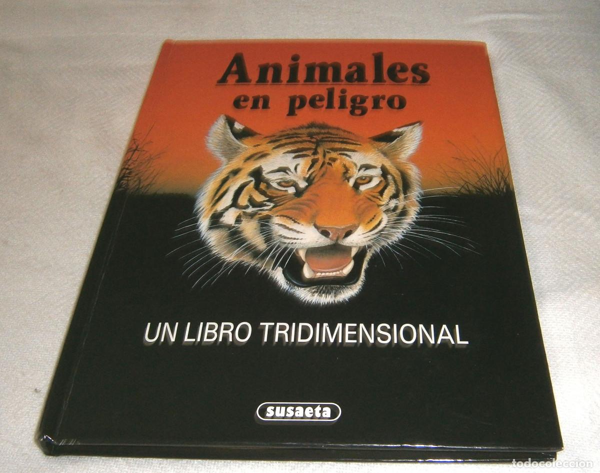 Libros de segunda mano: animales en peligro un libro tridimensional Susaeta - Foto 1