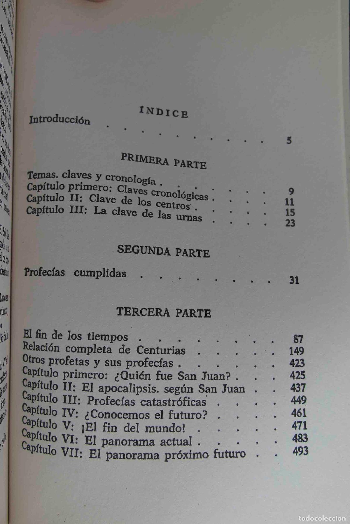 Libros de segunda mano: Profec&iacute;as de Nostradamus. Klaus Bergman - Foto 2