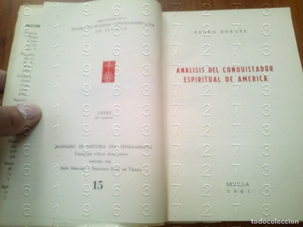 Libros de segunda mano: PEDRO BORGES LOS CONQUISTADORES ESPIRITUALES DE AMERICA W7 - Foto 2