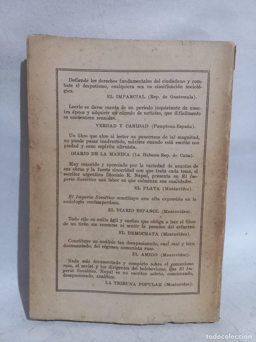 Libros de segunda mano: Dionisio R. Napal - El Imperio Sovi&eacute;tico - 1933 - Foto 4