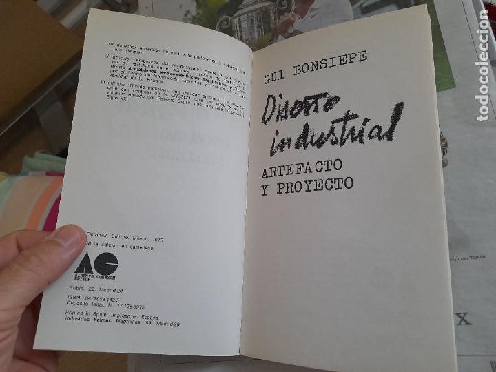 Libros de segunda mano: Raro. Dise&ntilde;o industrial, Bonsiepe, - Foto 4