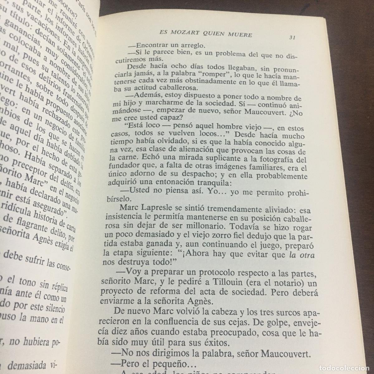 Libros de segunda mano: Es Mozart quien muere. Gilbert Cesbron. REF: 1176 - Foto 3