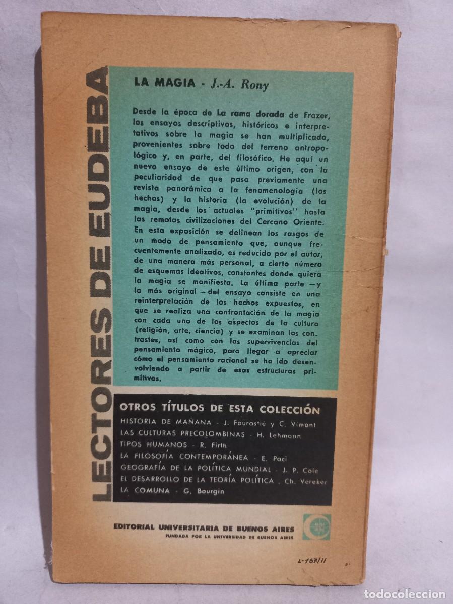 Libros de segunda mano: J&eacute;rome-Antoine Rony - La Magia - 1963 - Foto 3