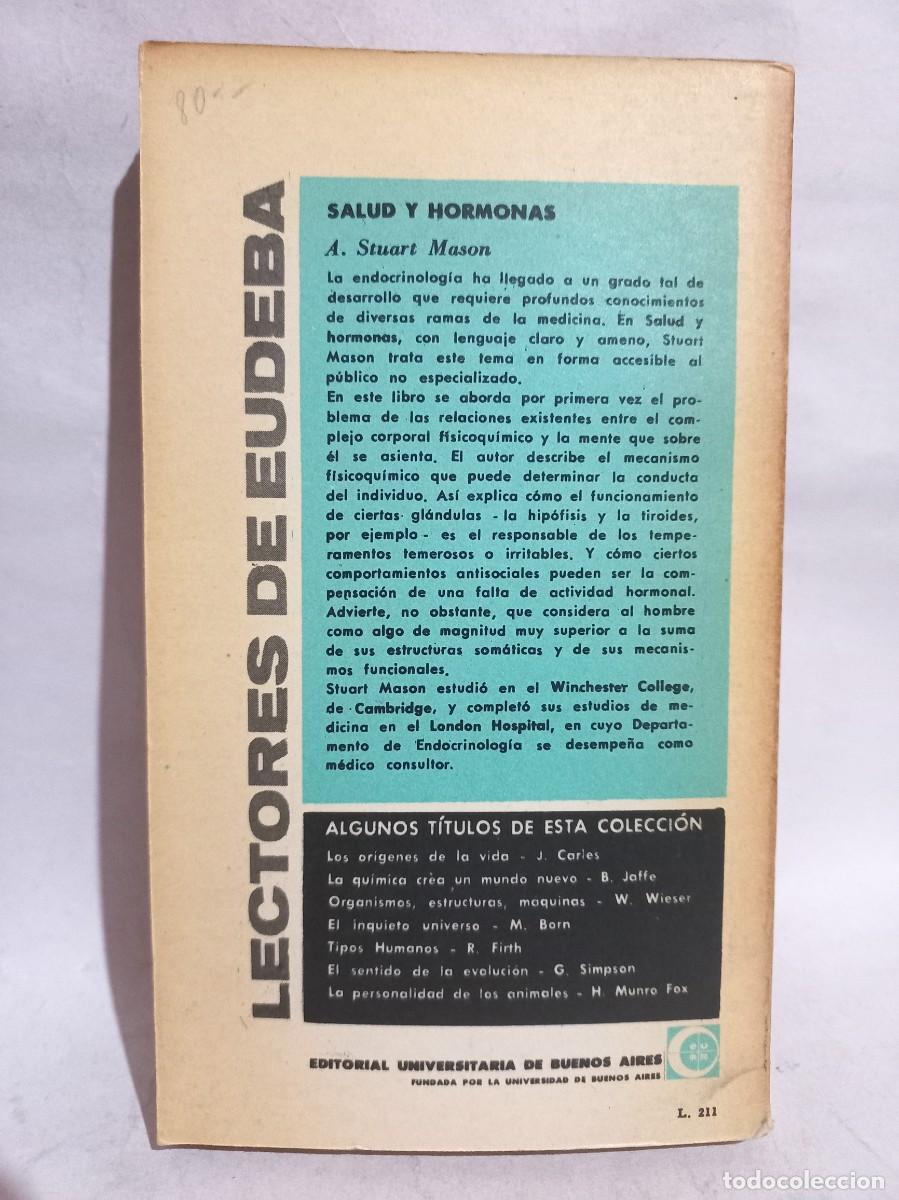 Libros de segunda mano: A. Stuart Mason - Salud y Hormonas - 1962 - Foto 3