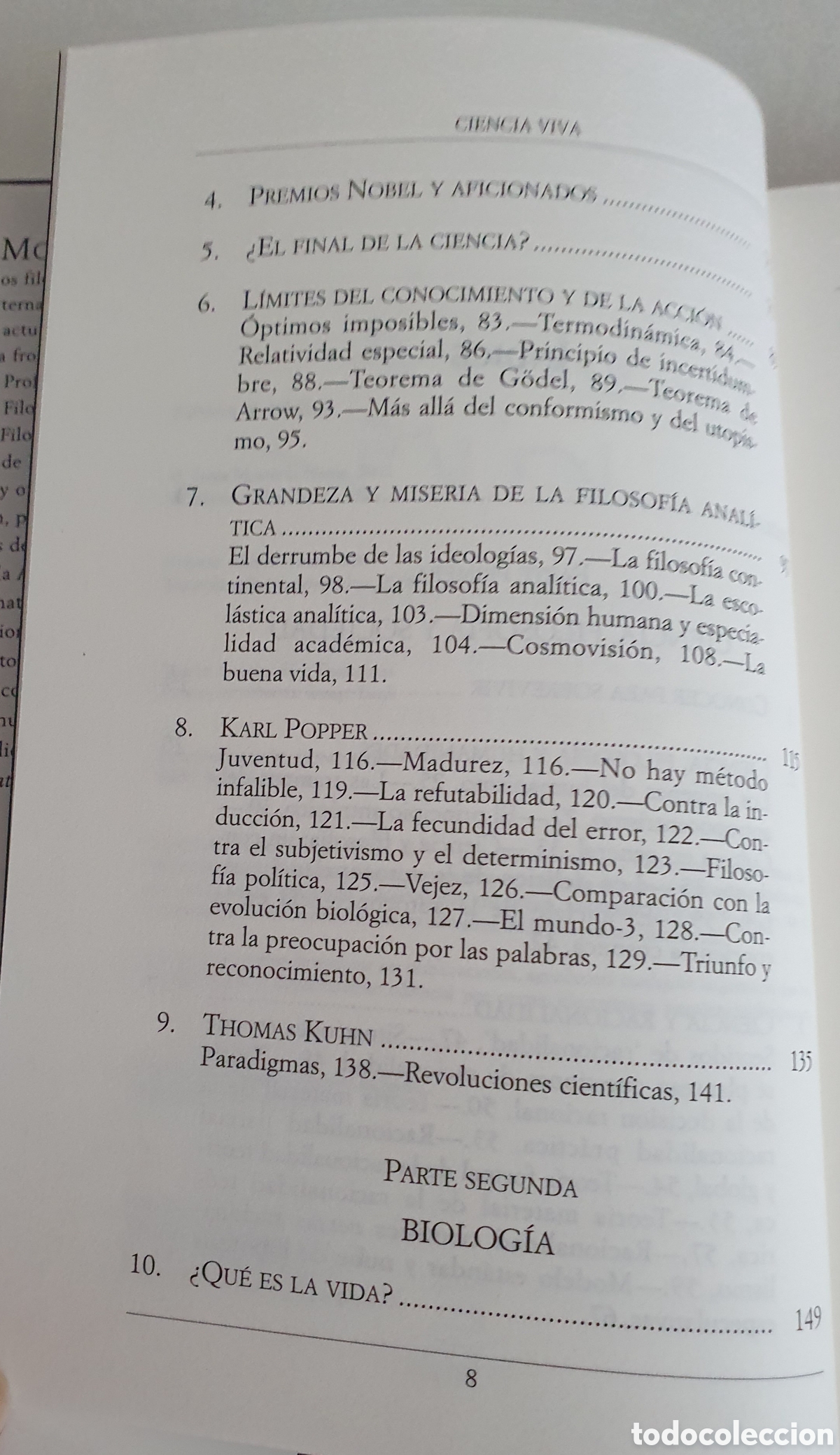 Libros de segunda mano: Ciencia viva Jesus Mosterin - Foto 3