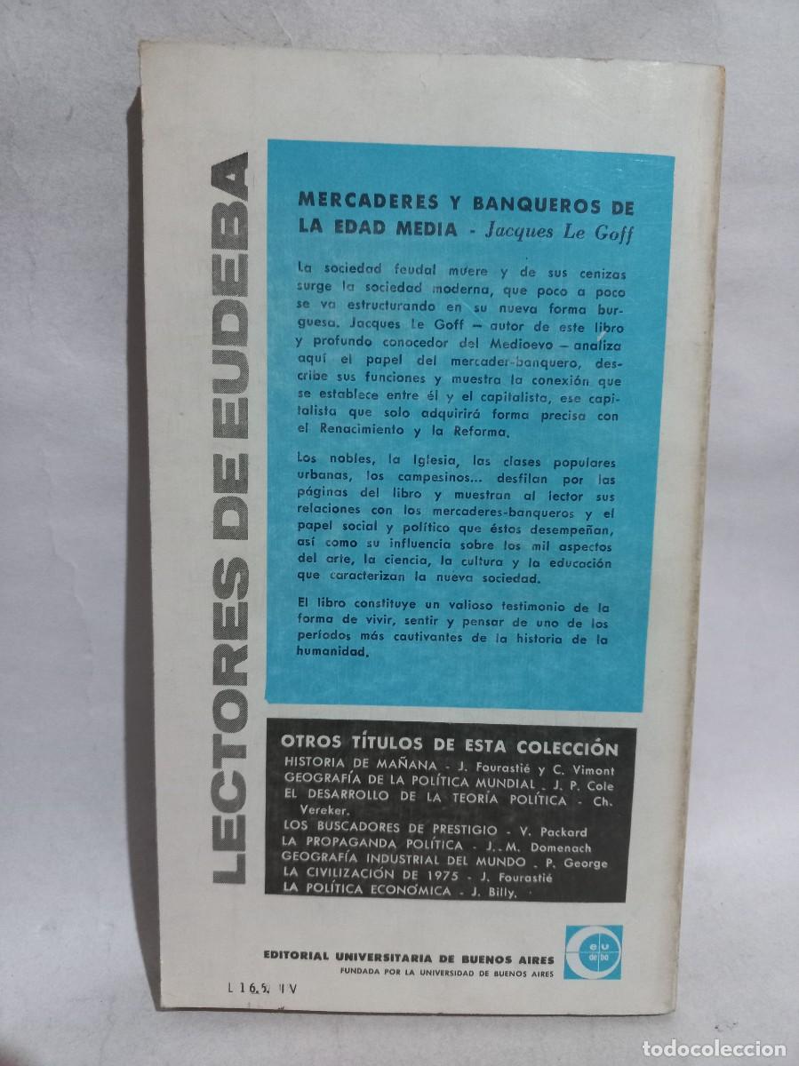 Libros de segunda mano: Jacques Le Goff - Mercaderes y Banqueros de la Edad Media - 1969 - Foto 3