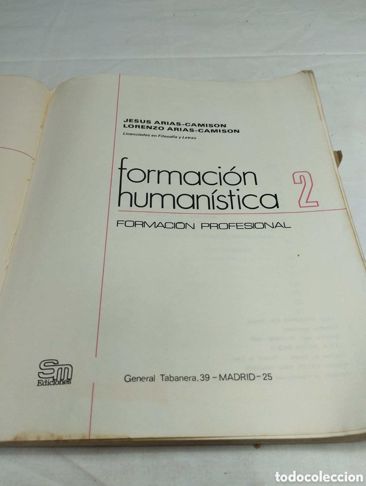 Libros de segunda mano: Formaci&oacute;n human&iacute;stica. FP 2, ediciones SM, 1980 KKB - Foto 3