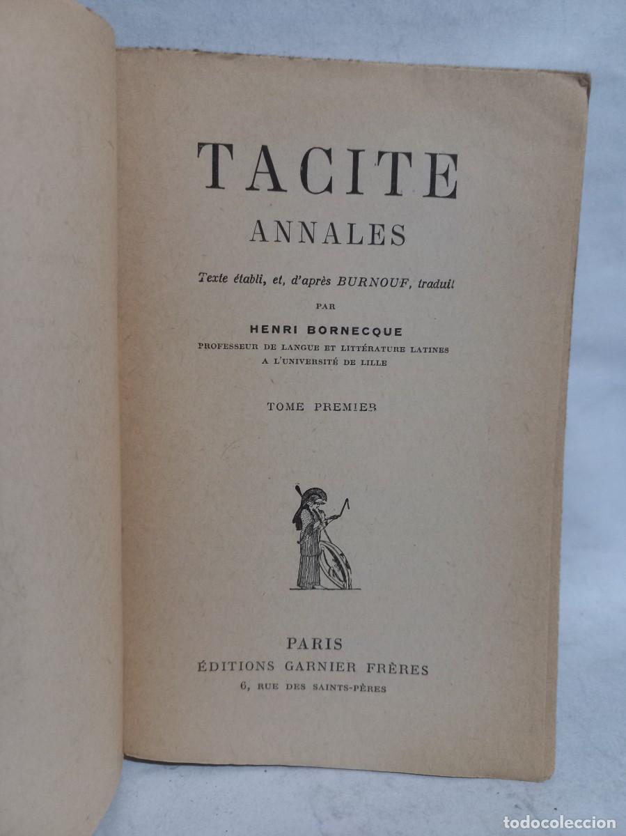 Libros de segunda mano: Tacite - Annales - 1957 - Foto 3