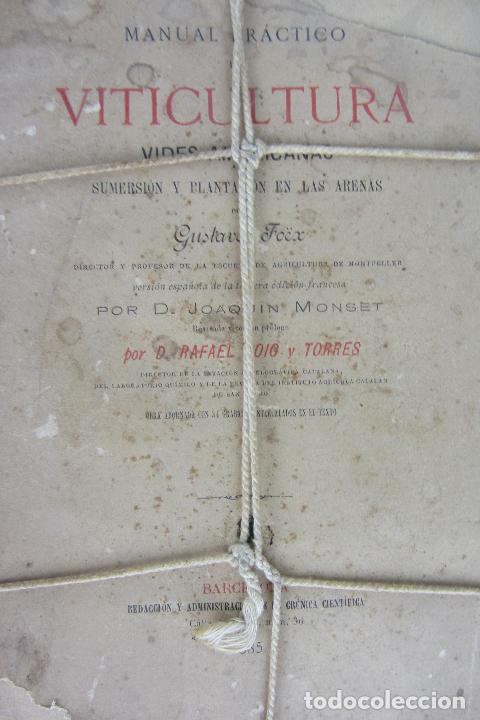 Libros de segunda mano: Gustavo Fo&euml;x: Manual pr&aacute;ctico de Viticultura, 1885 - Foto 4